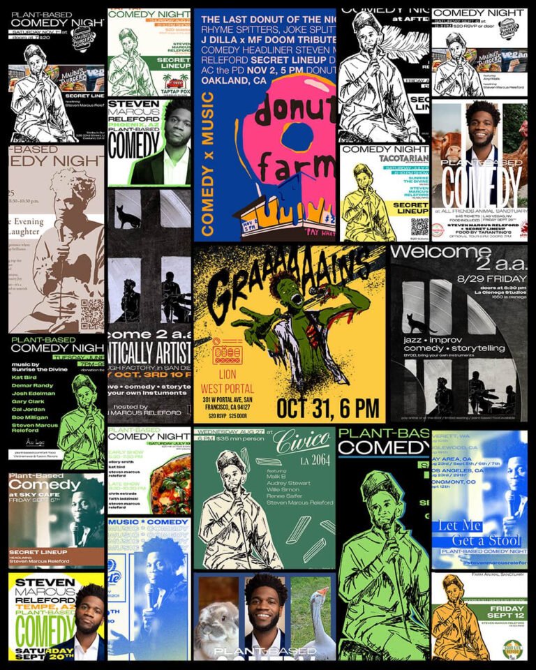 STEVEN MARCUS RELEFORD PLANT BASED COMEDY TOUR COMEDIAN